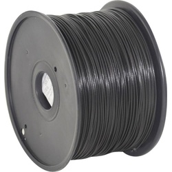 Gembird Filamentcassette PLA schmale Spule (PLA, 1.75 mm, 1000 g, Schwarz), 3D Filament, Schwarz