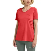Jack Wolfskin Crosstrail Kurzarm-t-shirt - Vibrant Red - L