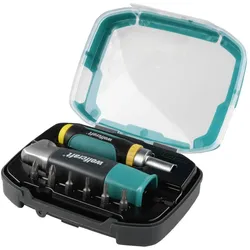 wolfcraft Schubladen-Schrauber-Set, 8-teilig, Schraubendreher & Bit-Sets zum Schrauben & Bohren