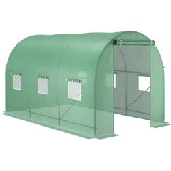 Outsunny - Folientunnel - 350cm x 200cm x 200cm - grün