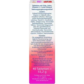 Doppelherz Aktiv Vitamin C + Zinc + E Tabletten 40 St.