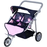 Knorrtoys Duo Puppen-Doppel-Kinderwagen