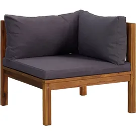 vidaXL 3-Sitzer-Gartensofa Loungesofa grau