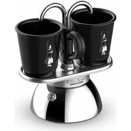 Bialetti Mini Express Induction 2 Tassen Schwarz