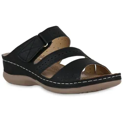 Damen Komfort Sandalen in Schwarz