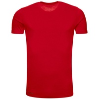 Kaipara - Merino Sportswear Rundhalsshirt Merino Shirt Herren Kurzarm Slimfit 150 (1-tlg) aus reiner Merinowolle Made in Germany rot