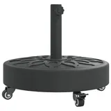 vidaXL Schirmständer Beton 27 kg Rund Schwarz