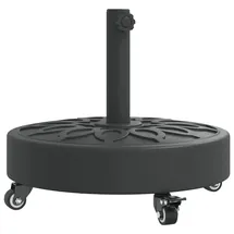 vidaXL Schirmständer Beton 27 kg Rund Schwarz