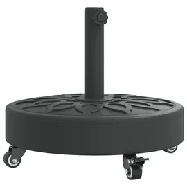 vidaXL Schirmständer Beton 27 kg Rund Schwarz