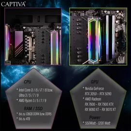 CAPTIVA Highend Gaming R89-893 2023 32 GB RAM 2 TB SSD GeForce RTX 5070 Windows 11 Home