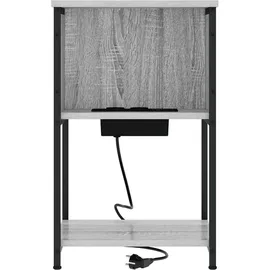 vidaXL Nachttisch Grau Sonoma 38 x 31 x 61 cm Holzwerkstoff