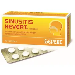 SINUSITIS HEVERT- Bei Schnupfen und Entzündungen der Nasennebenhöhlen 40 St Tabletten