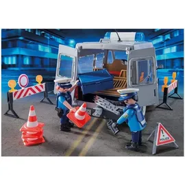 Playmobil City Action Polizeibus mit Straßensperre 9236