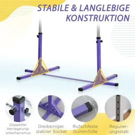 Homcom Turnreck 13-stufig höhenverstellbar Violett