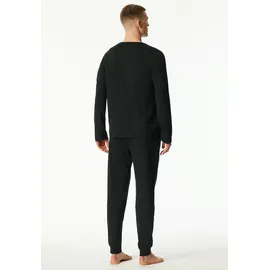 SCHIESSER Pyjama Modern Nightwear Schwarz M (48)