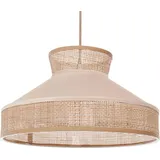 Beliani Batali 1-flg. 60 cm Kegelform Rattan beige