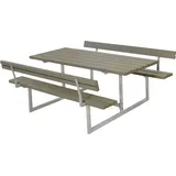 Plus Kombimöbel Basic 177 x 184 x 73 cm mit 2 Rückenlehnen, graubraun