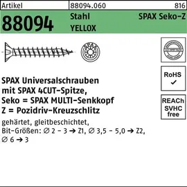 SPAX Universalschraube 4,5 x 20 mm 200 Stück