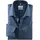 Olymp Businesshemd OLYMP Level Five body fit, New York Kent", Herren, Gr. 45, Normaler Arm, rauchblau, 97% Baumwolle, 3% Elastolefin, Hemden,