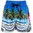 ZigZag Badehose "Dino", Kinder, Gr. 92, EURO-Größen, blau (blau, pink), Elasthan, Polyester, mehrfarbig, Badehosen Badehose, mit Hingucker-Aufdruck