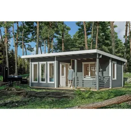 SKANHOLZ Gartenhaus Arnheim 6,70 x 4,44 m Schiefergrau