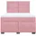 vidaXL Boxspringbett 140 x 200 cm Rosa