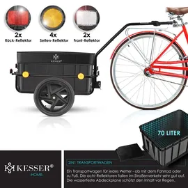 Kesser Fahrradlastenanhänger schwarz