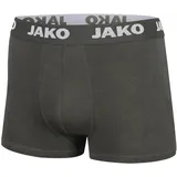 Jako Boxershorts Basic 2er-Pack, Anthrazit, S