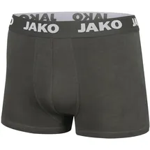 Jako Boxershorts Basic 2er-Pack, Anthrazit, S