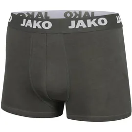 Jako Boxershorts Basic 2er-Pack, Anthrazit, S