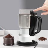 Elektrisch Kaffeemühle 500g Großes Gewürzmühle mit Edelstahlklingen One-Touch-Mühle für Kaffeebohnen, Nüsse, Gewürze Trockenmühle 300W