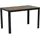 Gardissimo Alma Gartentisch 120 x 70 x 75 cm Anthrazit/Grau