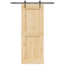vidaXL Narvik rechts 85 x 210 cm Braun/Schwarz