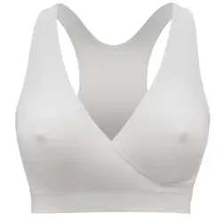 medela Keep CoolTM Atmungsaktives Schlaf-Bustier für Schwangerschaft und Stillzeit weiß, Umstandsmode