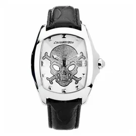 CHRONOTECH Herren Analog Quarz Uhr mit Leder Armband CT.7896M/104