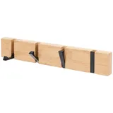 Wandgarderobe Mit Klapphaken – Ein Moderner Garderobenorganizer Aus Holz Für Den Eingangsbereich, Perfekt Für Mäntel (4 Haken)