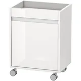 Duravit Ketho Rollcontainer Tür links, weiß hochglanz