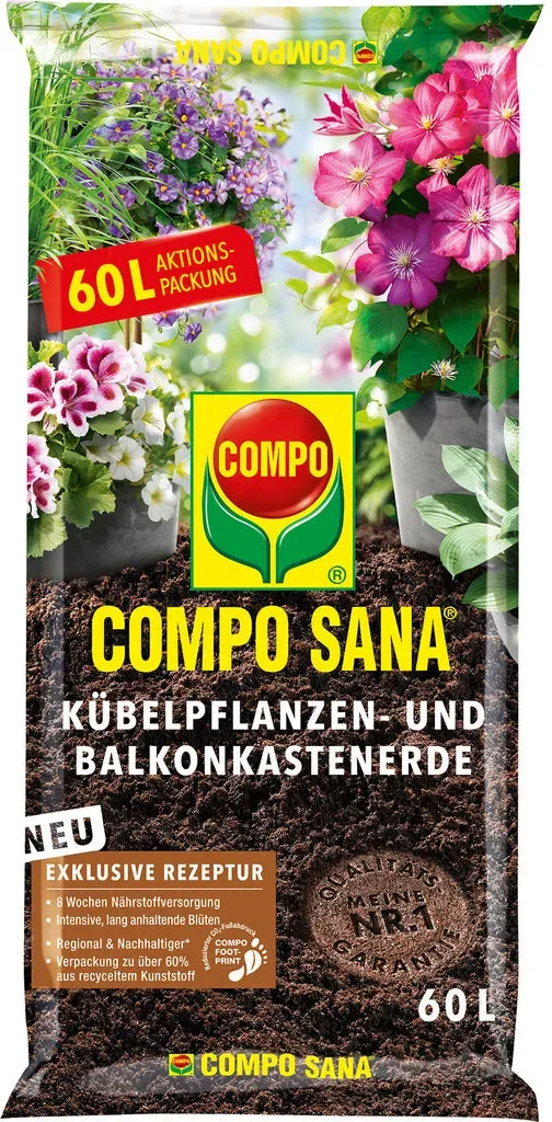 Compo SANA® Kübelpflanzen- und Balkonkastenerde