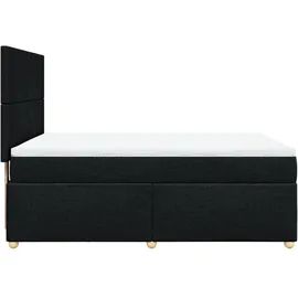 vidaXL Boxspringbett 140 x 200 cm Schwarz