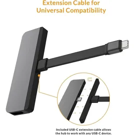 Hyper 6-in-1 (USB-C, 6 Ports), Dockingstation - USB Hub, Grau