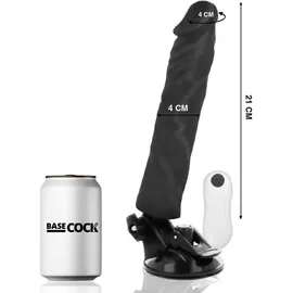 basecock - Penis-Vibrator mit Fernbedienung Schwarz 21 cm