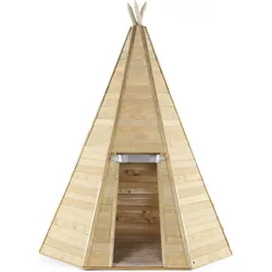 Plum Holz Tipi Hideaway 330, Outdoor-Tipi aus Holz, Spielzelt, 3,30 m hoch One Size