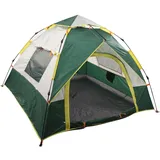Sofortiges Pop Up Zelt, 2-4 Personen Familiencamping Regenfestes Zelt, 2 Fenster 2 Türen Automatisches Glamping Zelt 76,8x76,8x51,2Zoll Leichtes Zelt für Strand Wandern Reisen Bergsteigen