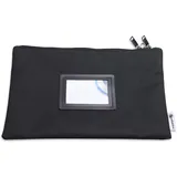 effektivo Banktasche 29 x 19 cm Schwarz