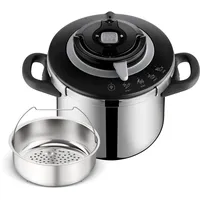 Tefal Clipso CHEF 8 l Edelstahl schwarz