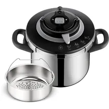 Tefal Clipso CHEF 8 l Edelstahl schwarz