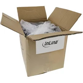 InLine 100er Bulk-Pack INLINE Patchkabel, S/FTP (PiMf), Cat.6 PVC, CCA, grau, 0,5m