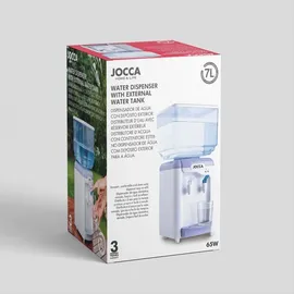 Jocca Wasserspender mit 7 Liter Tank, Kühlsystem 10-15°C, BPA-frei, Weiß-Lila