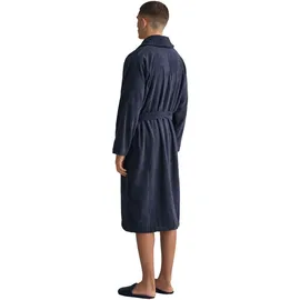 GANT Bademantel Blau, Textil, Uni, Füllung: Baumwollfüllung, Gr. XL