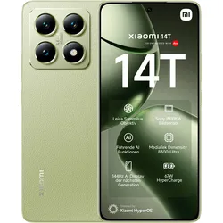XIAOMI Smartphone "Xiaomi 14T 256GB", grün (lemon grün), 256 GB, Mobiltelefone